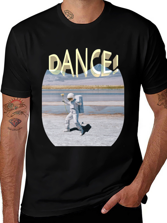 Astronaut Dance Graphic Tee - Soft Cotton Comfort