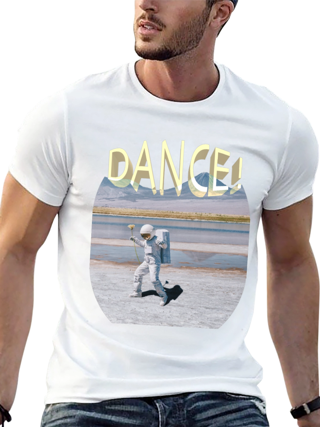 Astronaut Dance Graphic Tee - Soft Cotton Comfort
