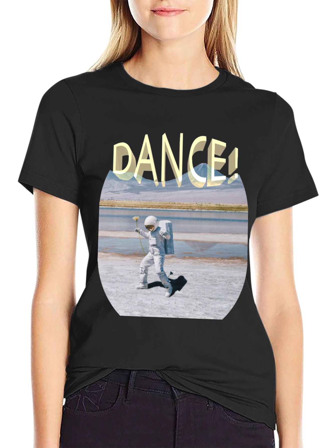 Astronaut Dance Graphic Tee - Soft Cotton Comfort