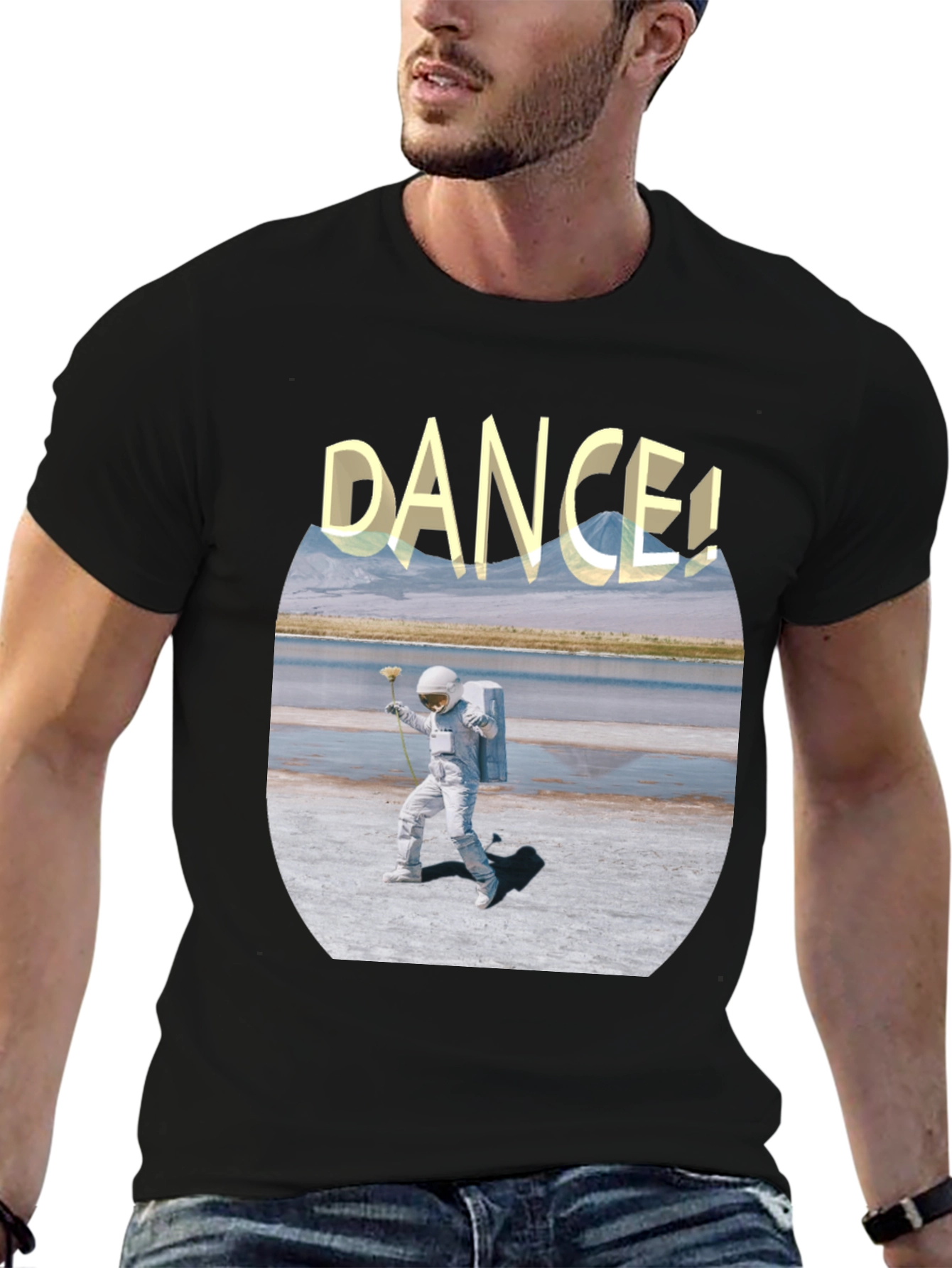 Astronaut Dance Graphic Tee - Soft Cotton Comfort