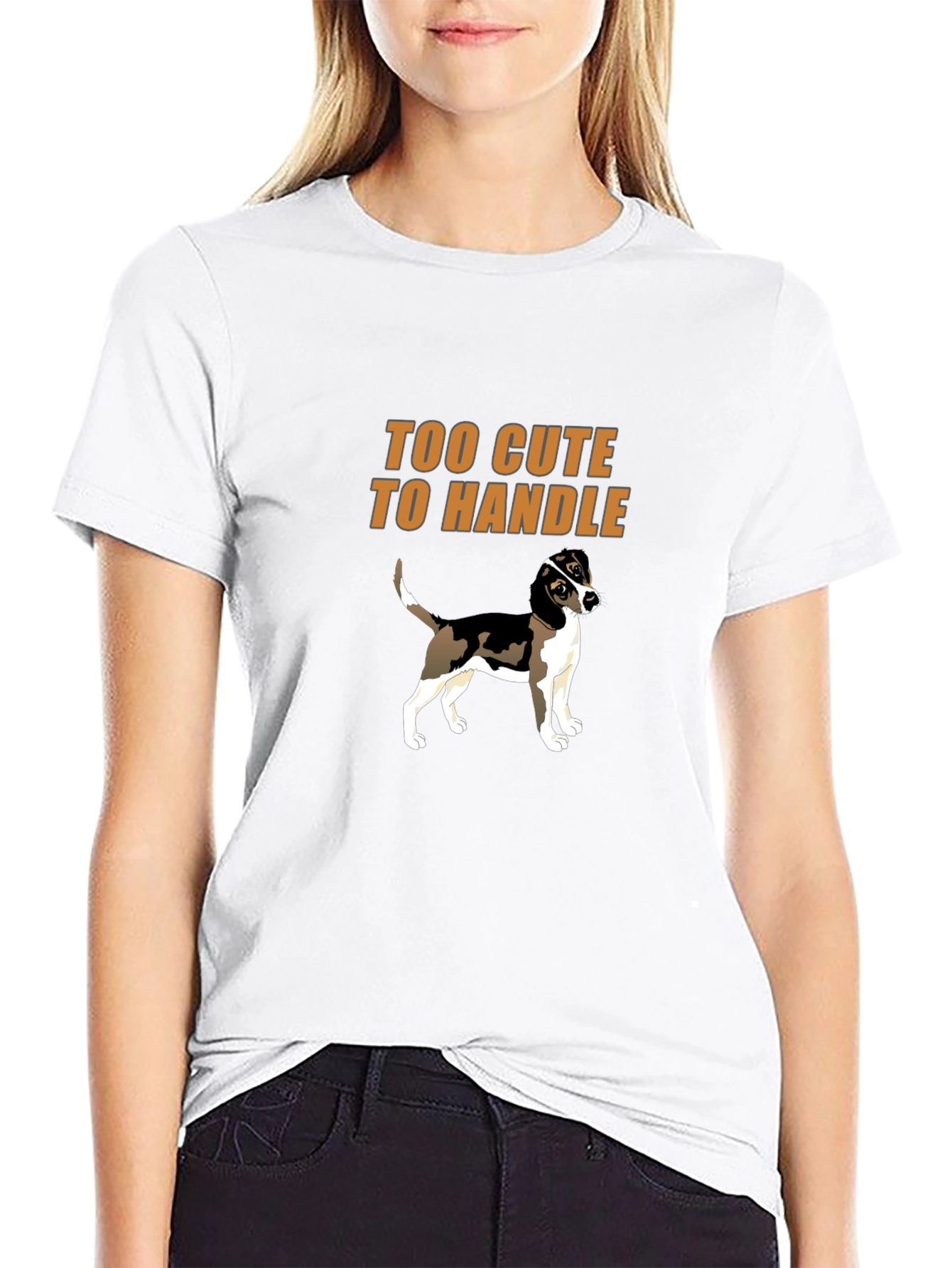 Too Cute To Handle Dog Graphic T-Shirt