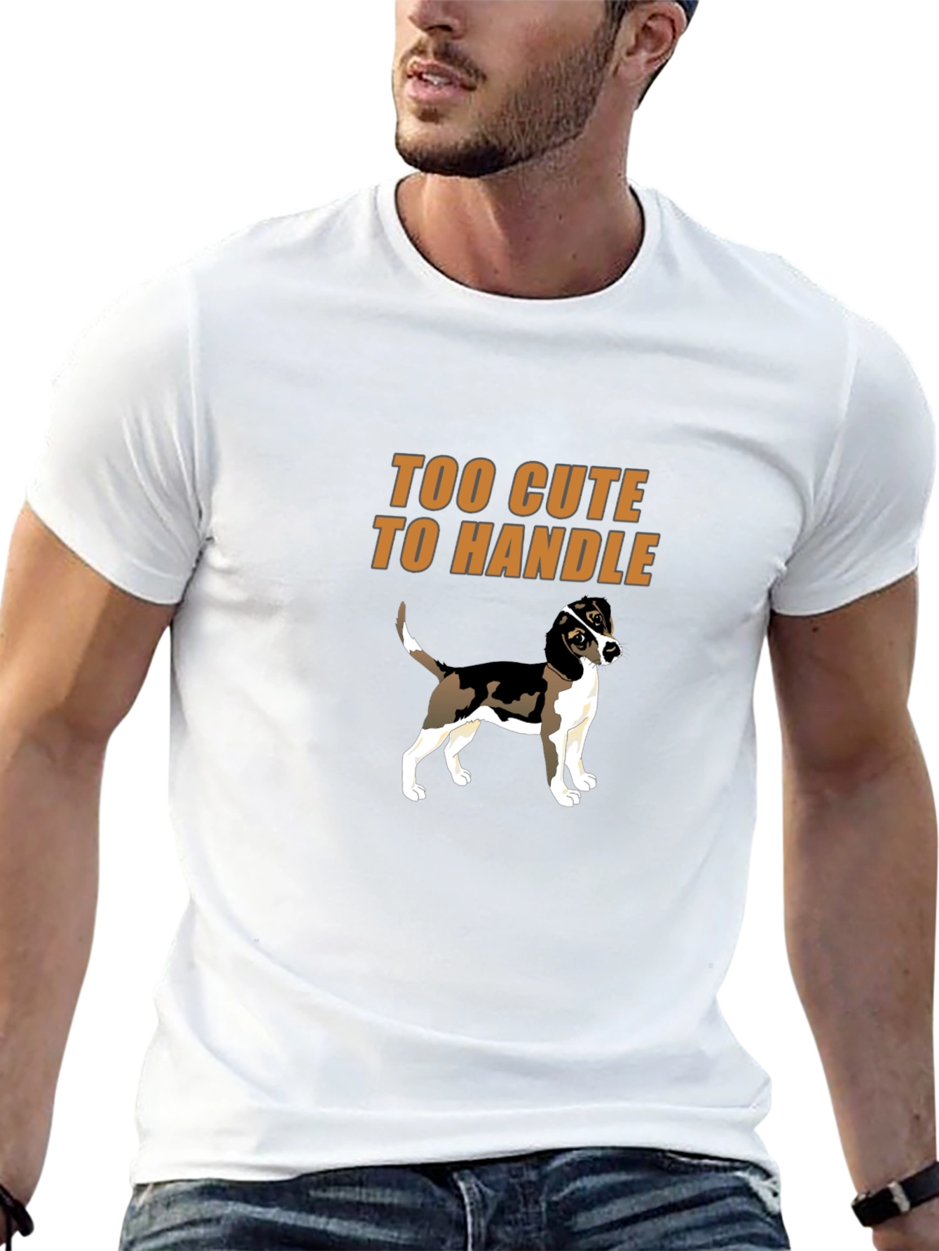 Too Cute To Handle Dog Graphic T-Shirt