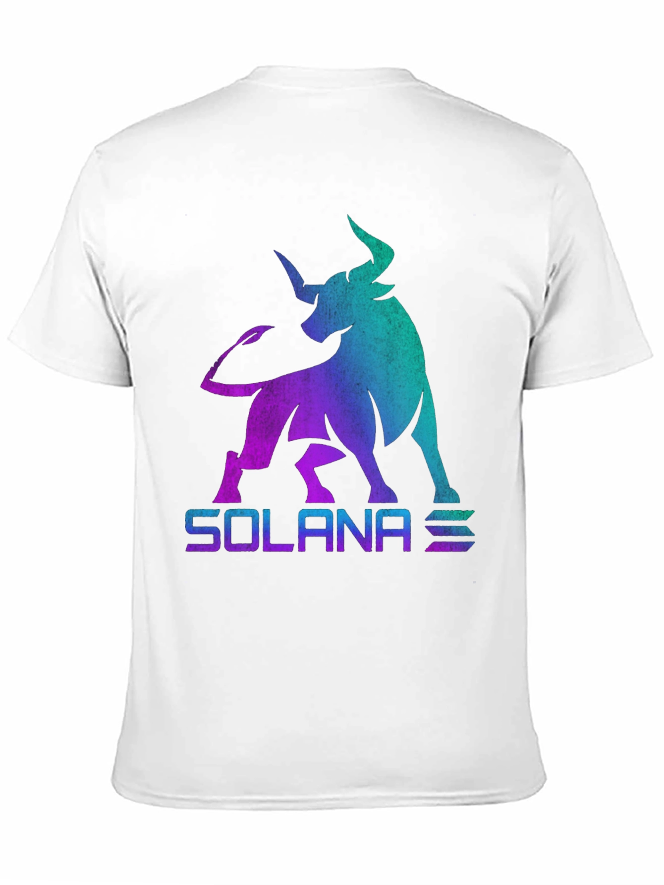 Solana Bull Crypto T-Shirt - Gradient Design