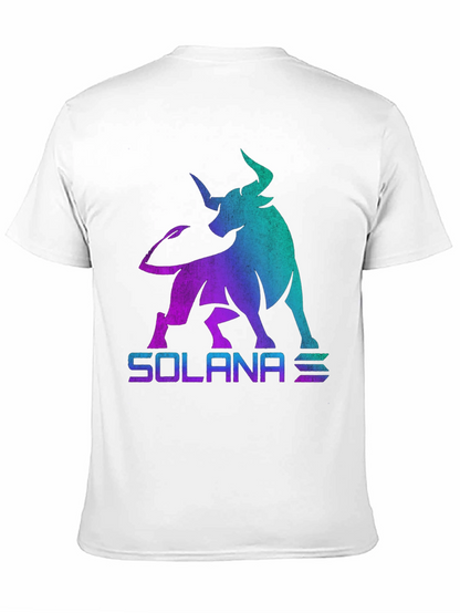 Solana Bull Crypto T-Shirt - Gradient Design