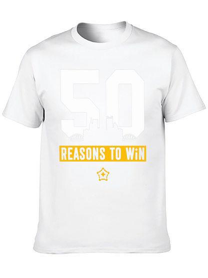 Reasons to Win Tee - Black Cotton Blend