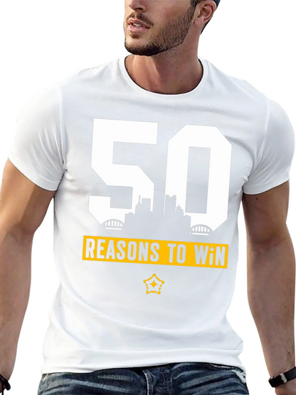 Reasons to Win Tee - Black Cotton Blend