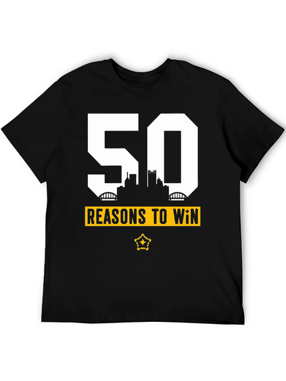 Reasons to Win Tee - Black Cotton Blend
