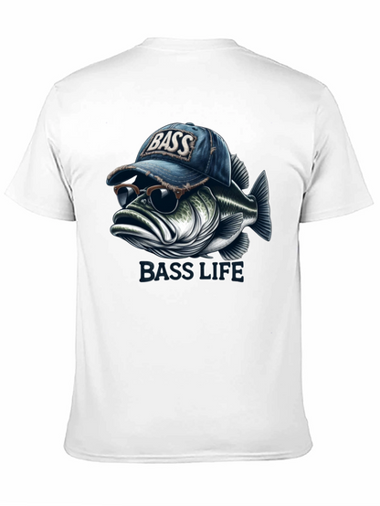 Bass Life Graphic Tee - Cool Fish Design