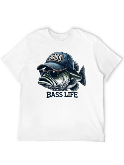 Bass Life Graphic Tee - Cool Fish Design