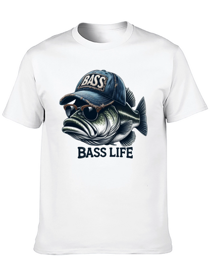 Bass Life Graphic Tee - Cool Fish Design