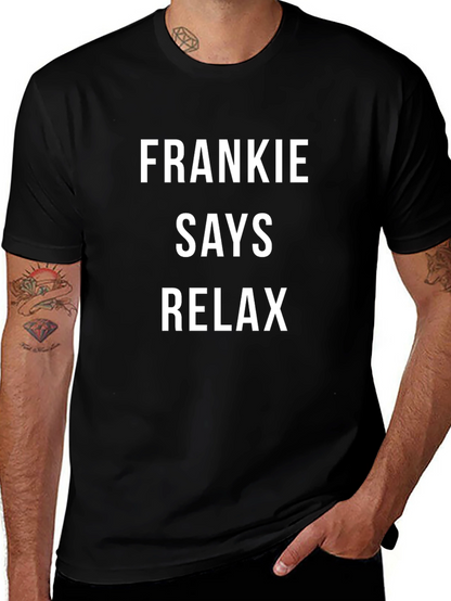 Frankie Says Relax Graphic Tee - Classic Black T-Shirt