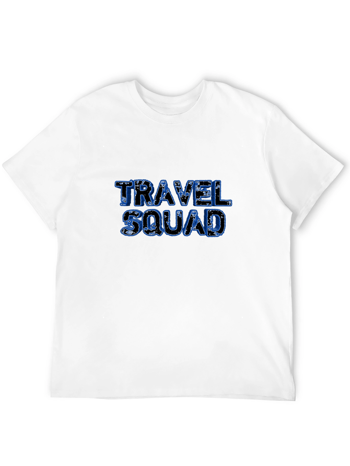 Travel Squad Graphic Tee - Black Cotton T-Shirt