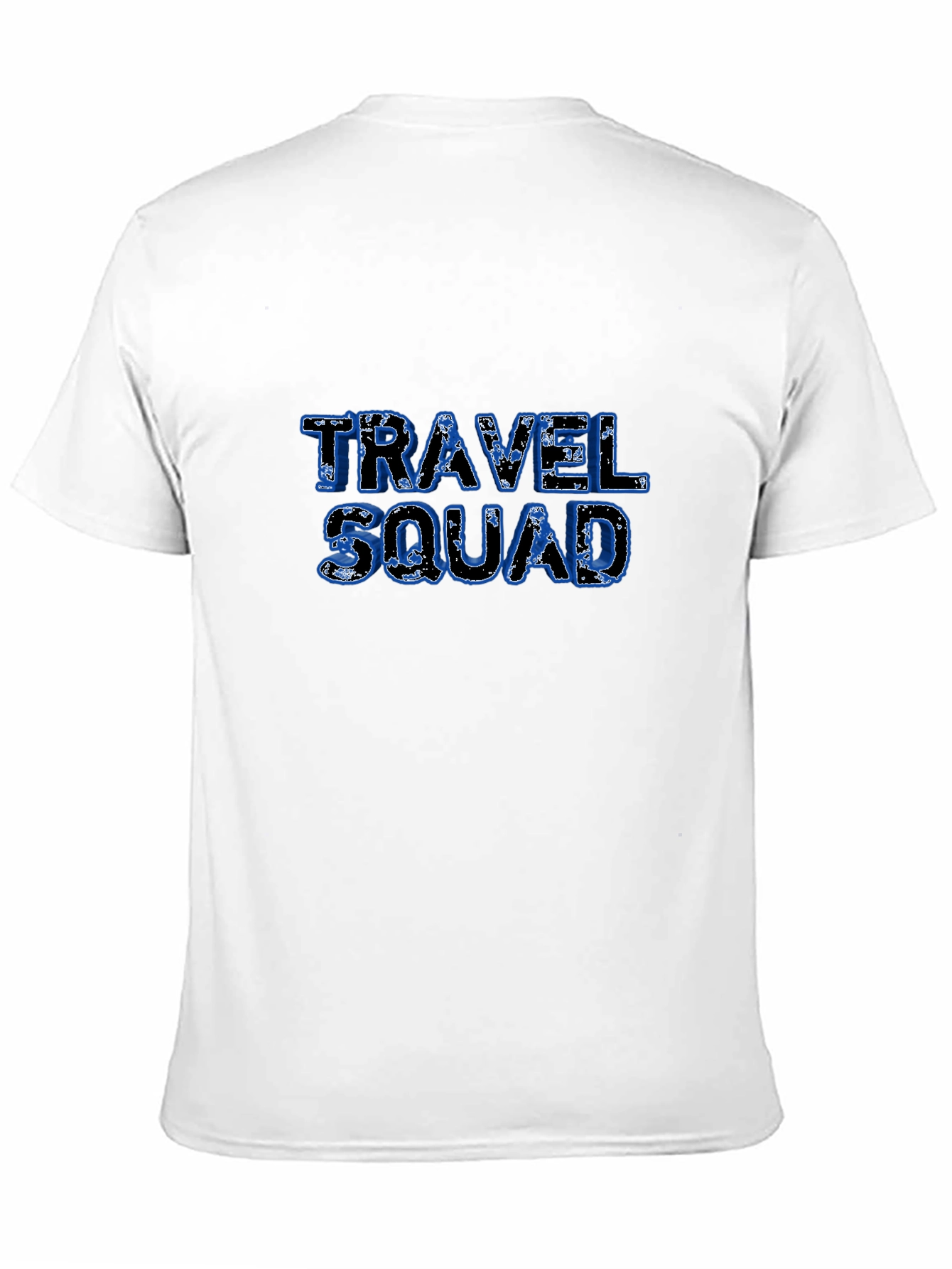 Travel Squad Graphic Tee - Black Cotton T-Shirt