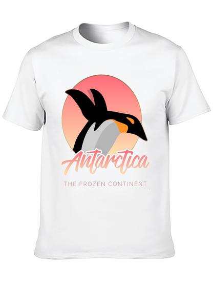 Antarctica Penguin Graphic Tee - Frozen Continent