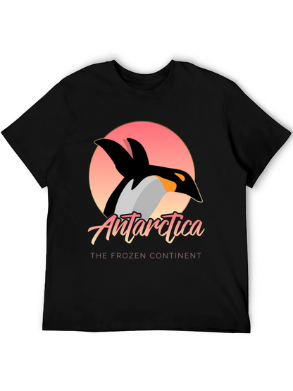 Antarctica Penguin Graphic Tee - Frozen Continent