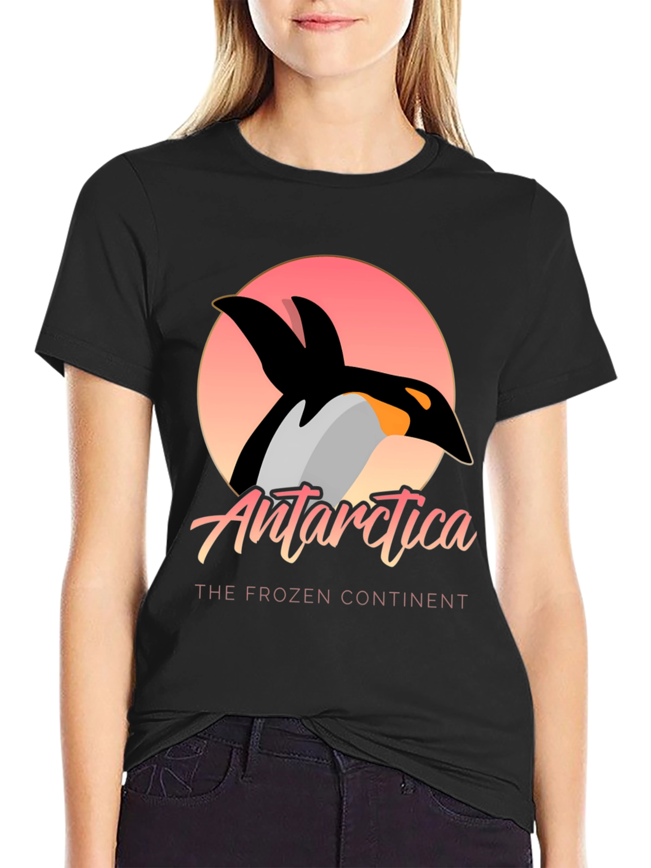 Antarctica Penguin Graphic Tee - Frozen Continent