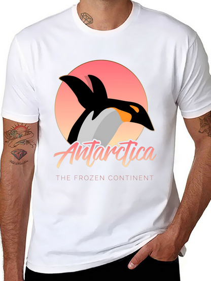 Antarctica Penguin Graphic Tee - Frozen Continent