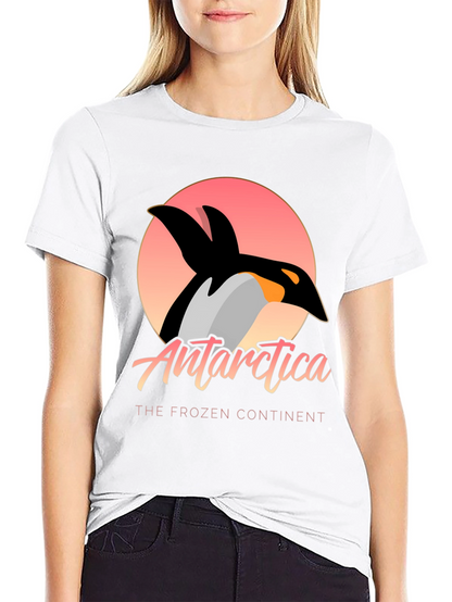 Antarctica Penguin Graphic Tee - Frozen Continent