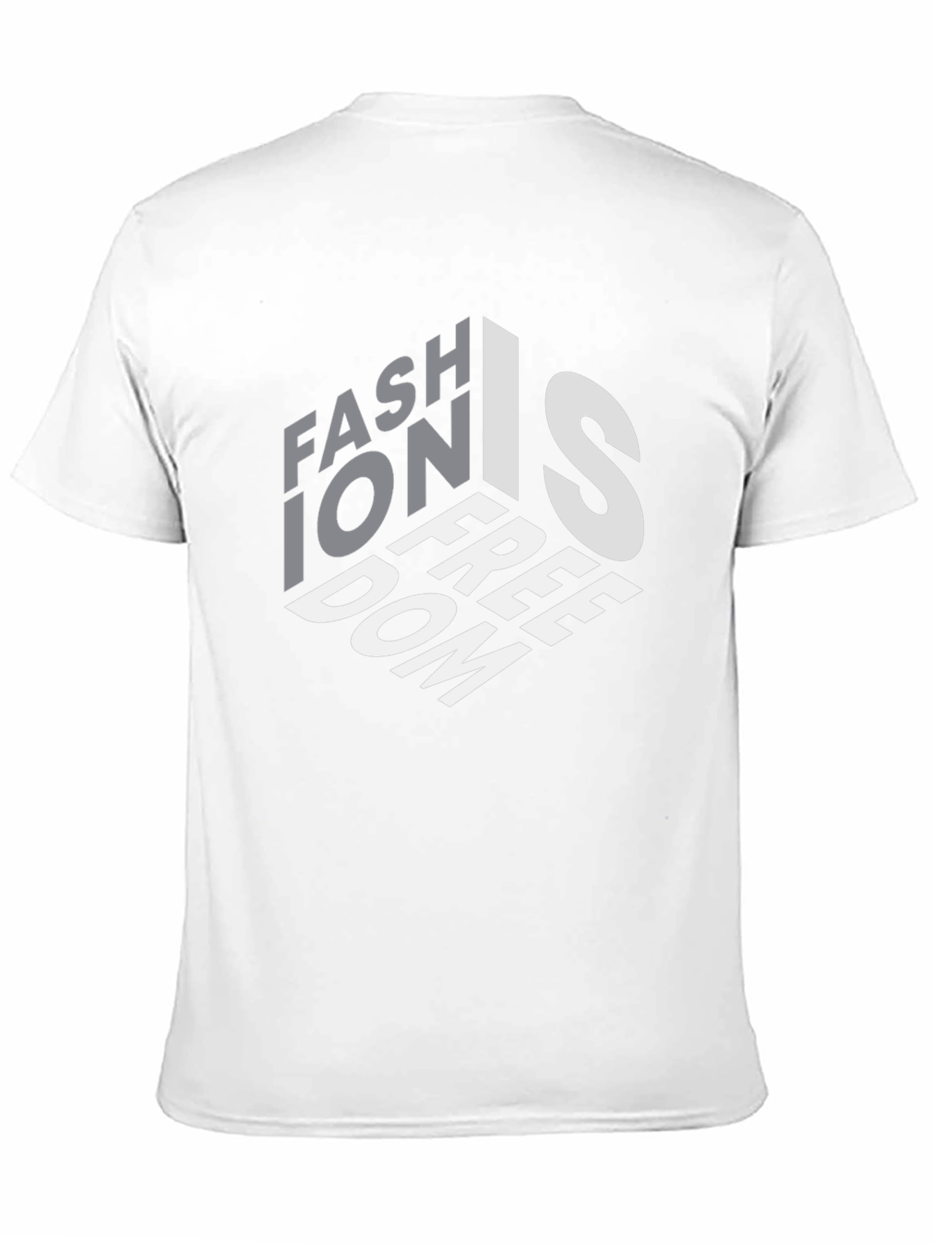 Fashion is Freedom Graphic Black T-Shirt