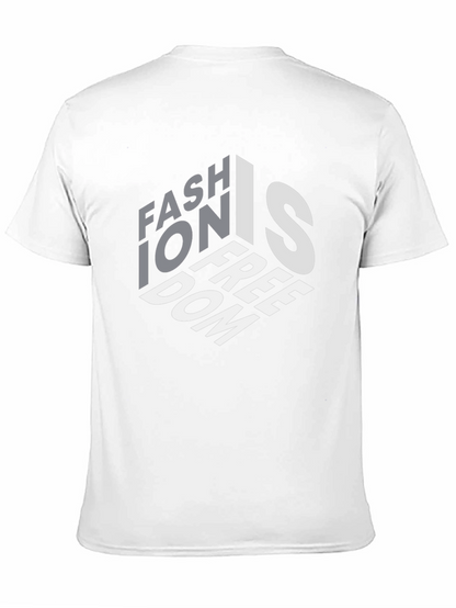 Fashion is Freedom Graphic Black T-Shirt