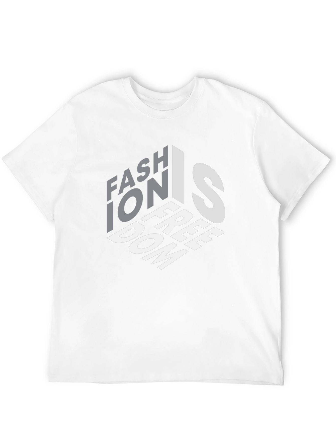 Fashion is Freedom Graphic Black T-Shirt
