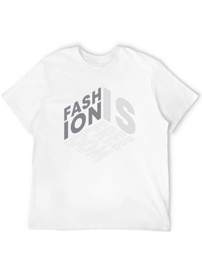 Fashion is Freedom Graphic Black T-Shirt