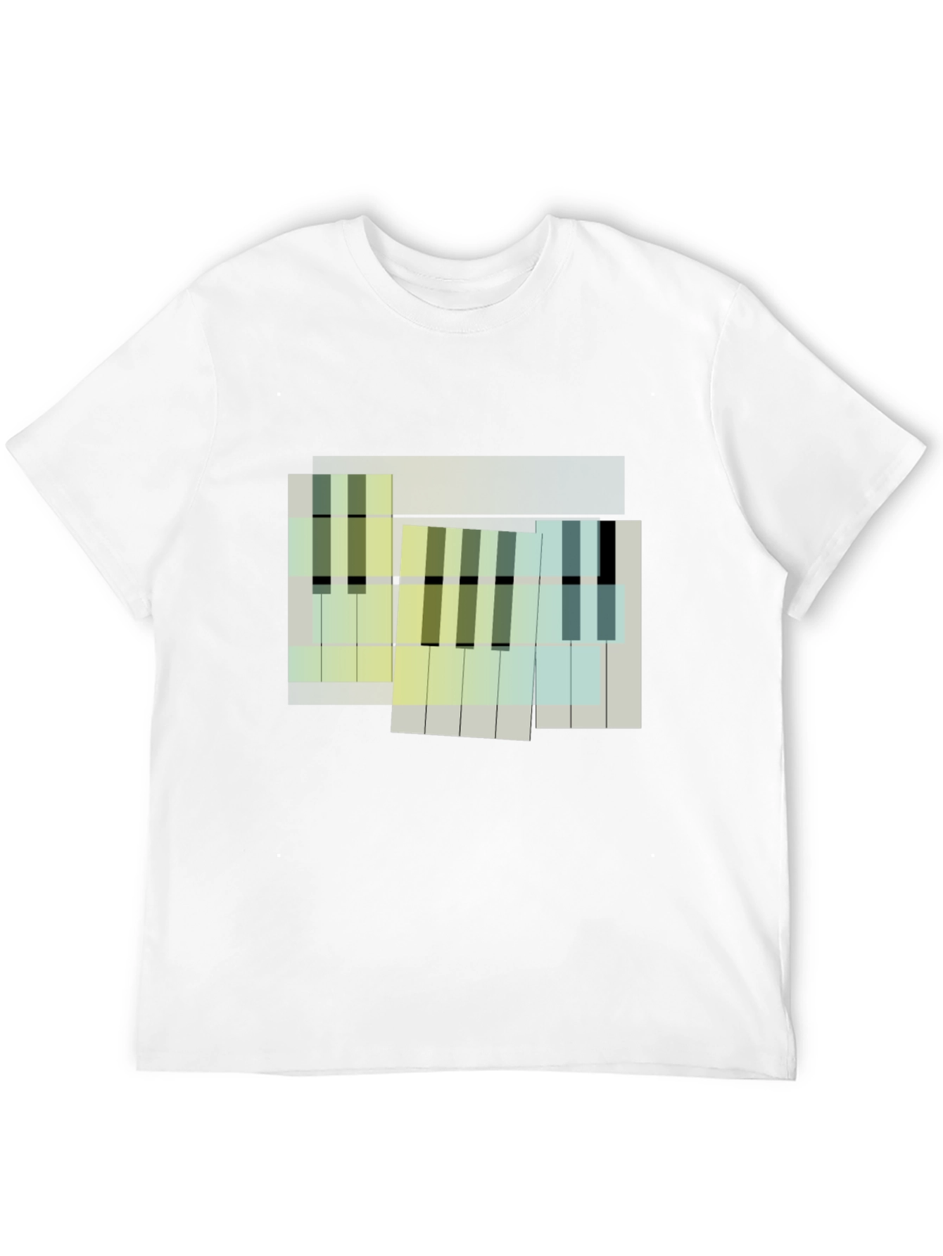 Abstract Piano Keys Graphic Tee