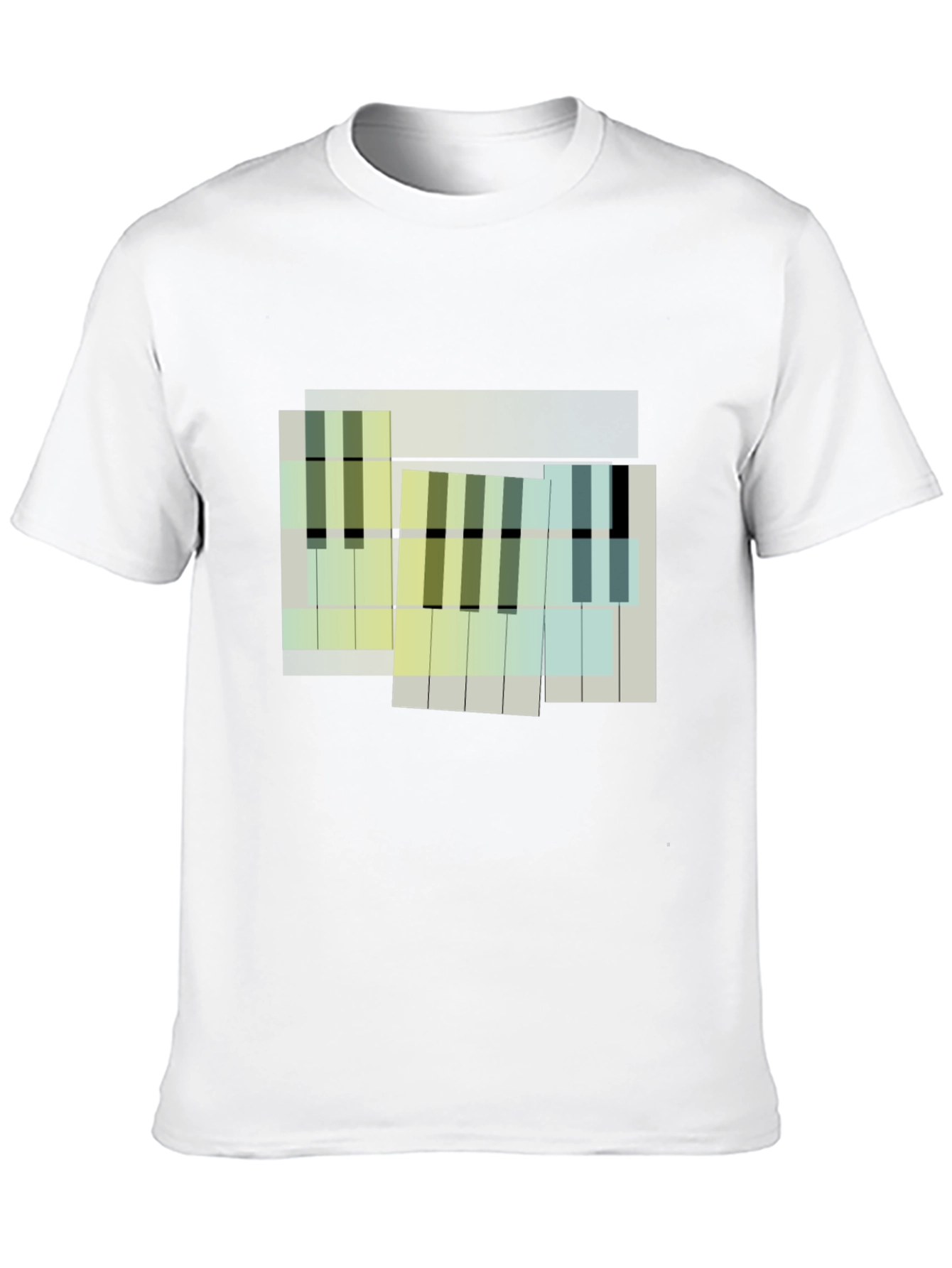 Abstract Piano Keys Graphic Tee