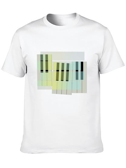 Abstract Piano Keys Graphic Tee