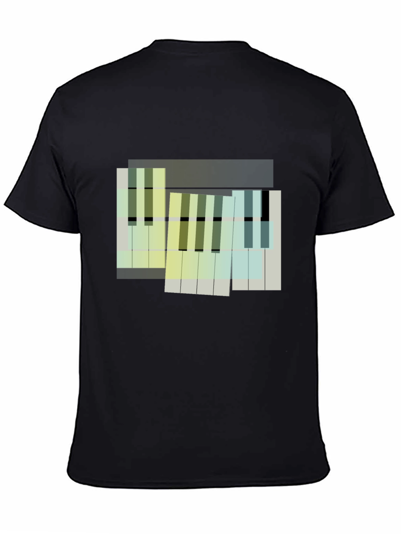Abstract Piano Keys Graphic Tee