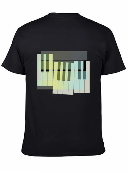Abstract Piano Keys Graphic Tee