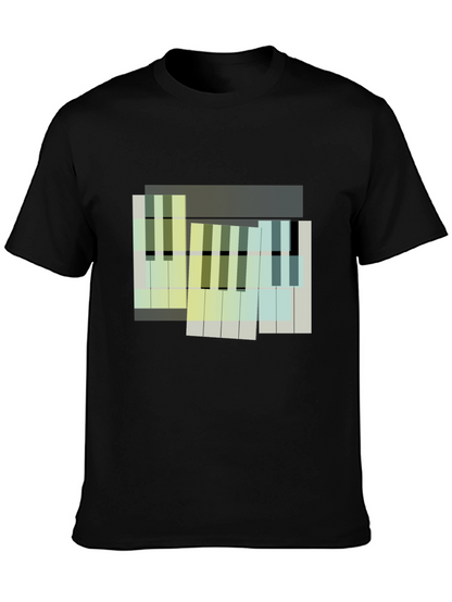 Abstract Piano Keys Graphic Tee