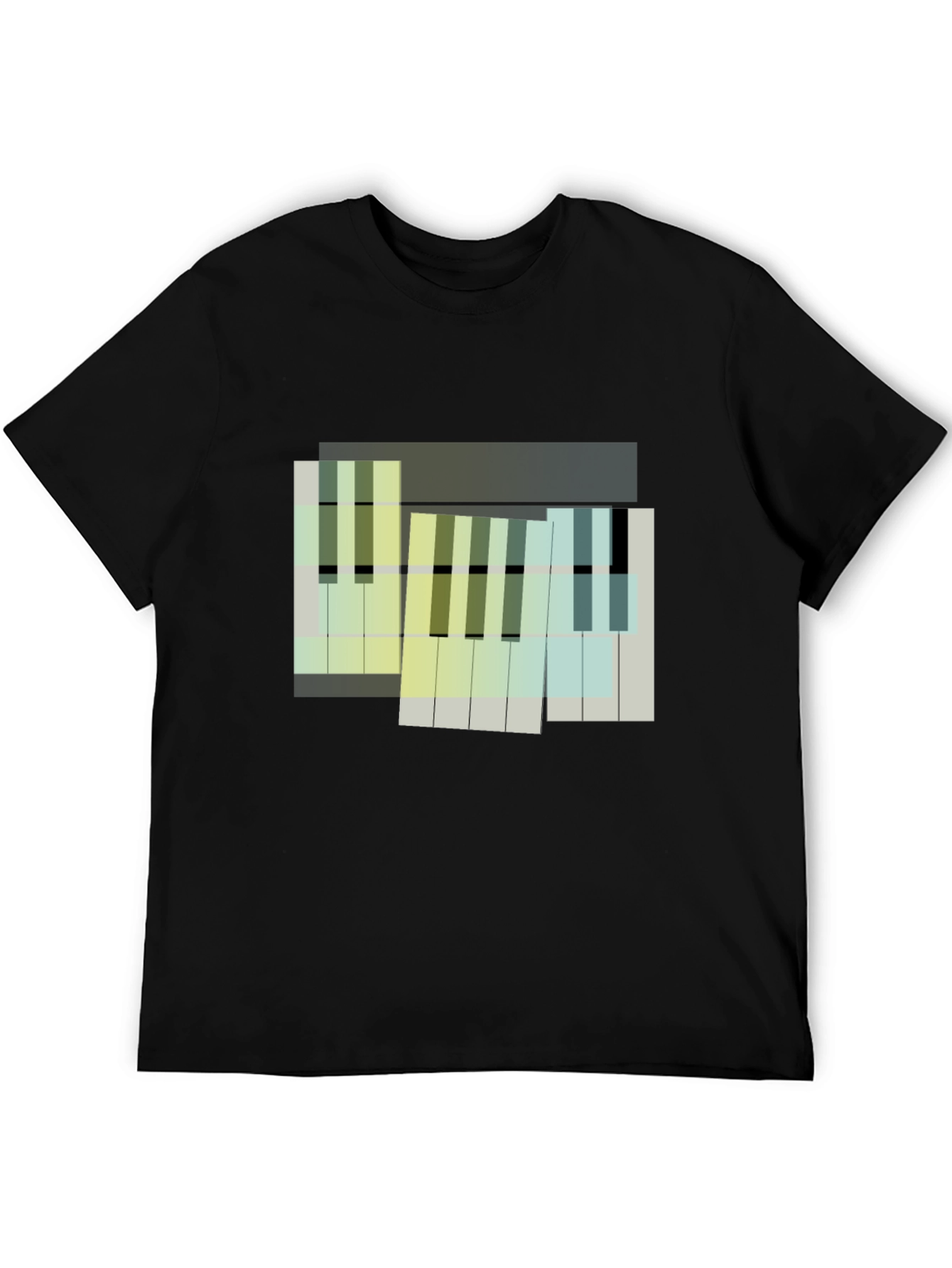 Abstract Piano Keys Graphic Tee