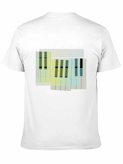 Abstract Piano Keys Graphic Tee
