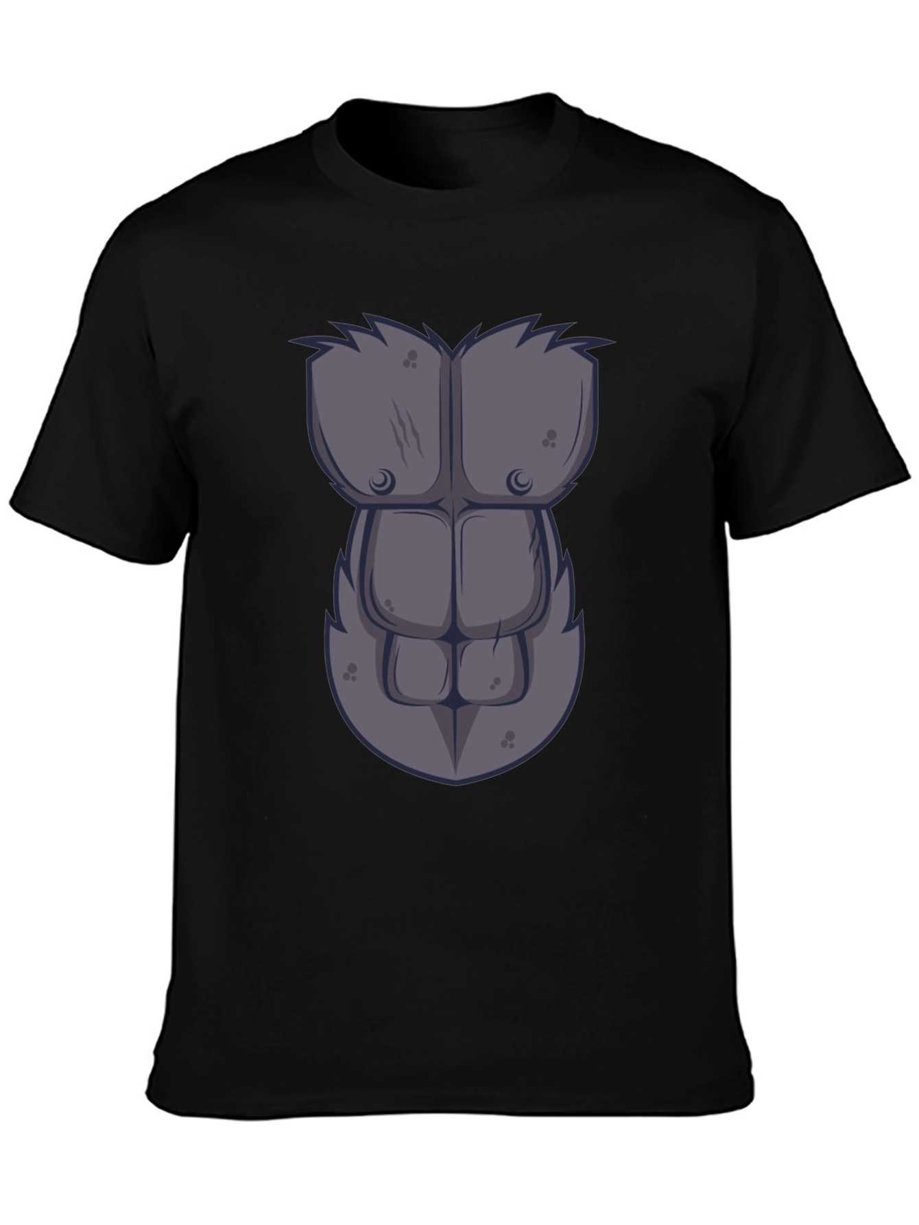 Gorilla Chest Graphic Tee - Novelty Muscle Shirt