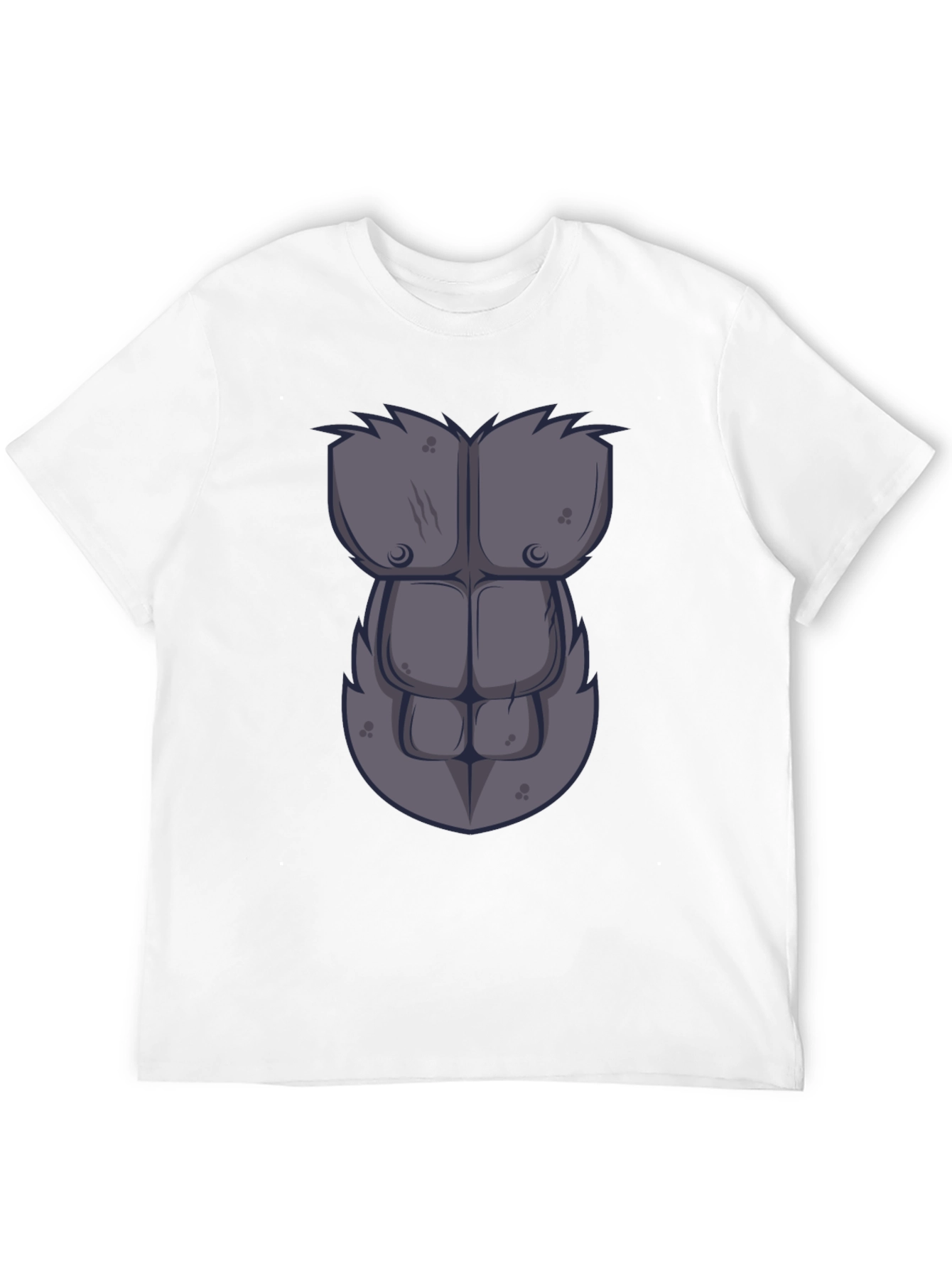 Gorilla Chest Graphic Tee - Novelty Muscle Shirt