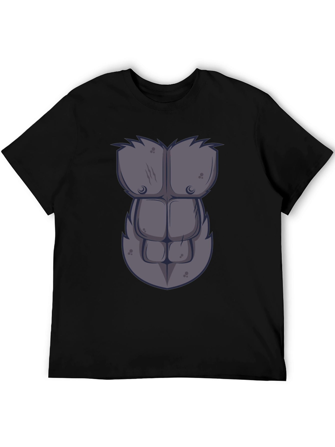 Gorilla Chest Graphic Tee - Novelty Muscle Shirt