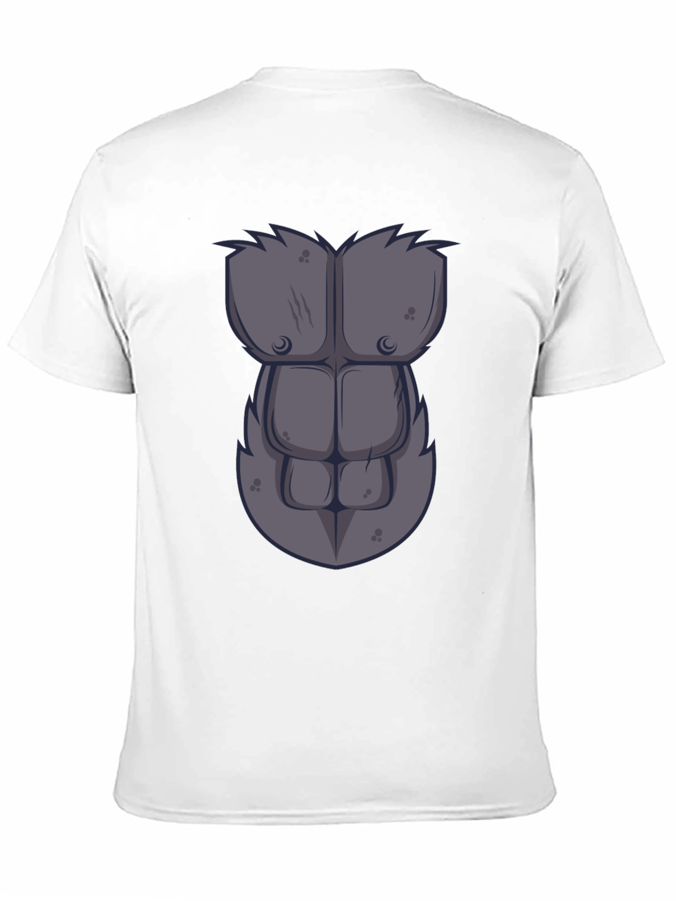 Gorilla Chest Graphic Tee - Novelty Muscle Shirt