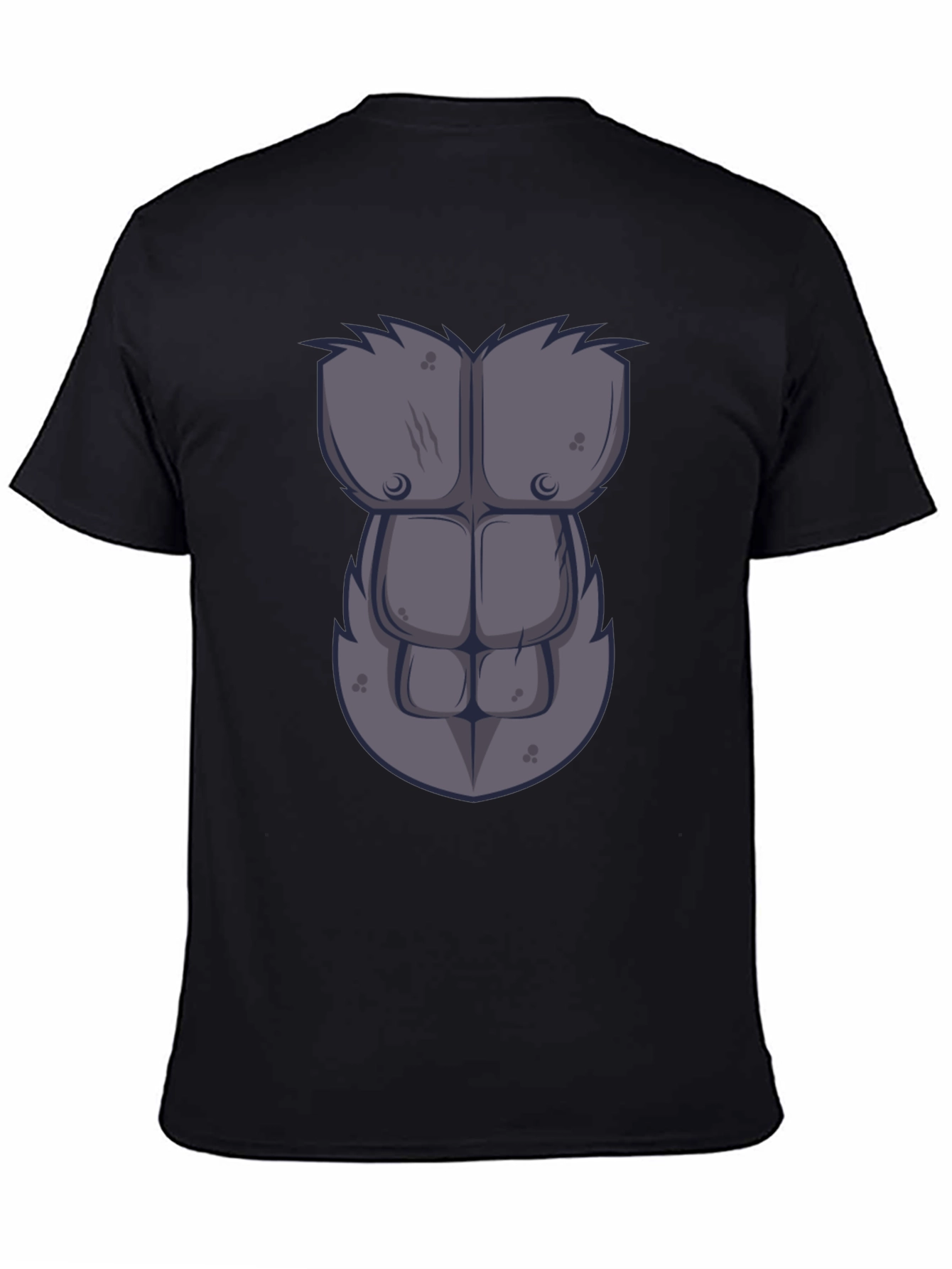 Gorilla Chest Graphic Tee - Novelty Muscle Shirt