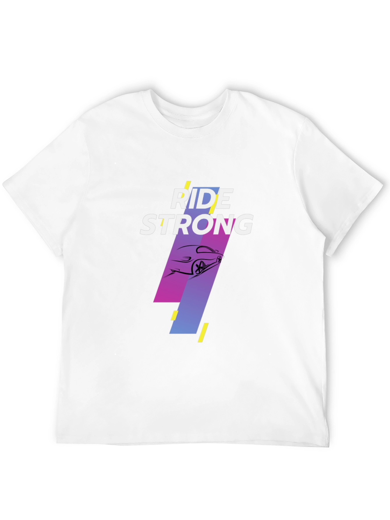 Ride Strong Graphic Tee - Black Cotton T-Shirt
