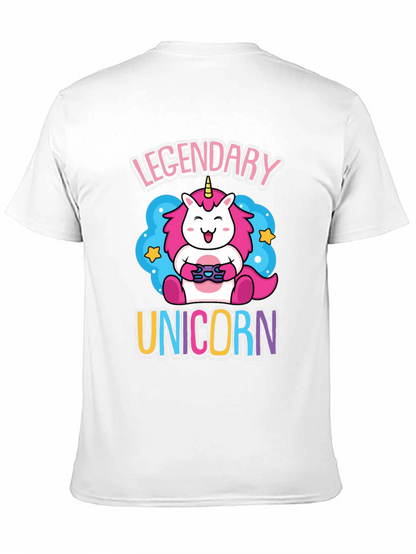 Legendary Unicorn Gamer Graphic T-Shirt