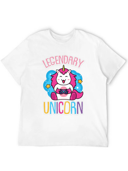 Legendary Unicorn Gamer Graphic T-Shirt
