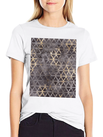 Geometric Triangle Print T-Shirt