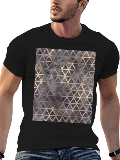 Geometric Triangle Print T-Shirt