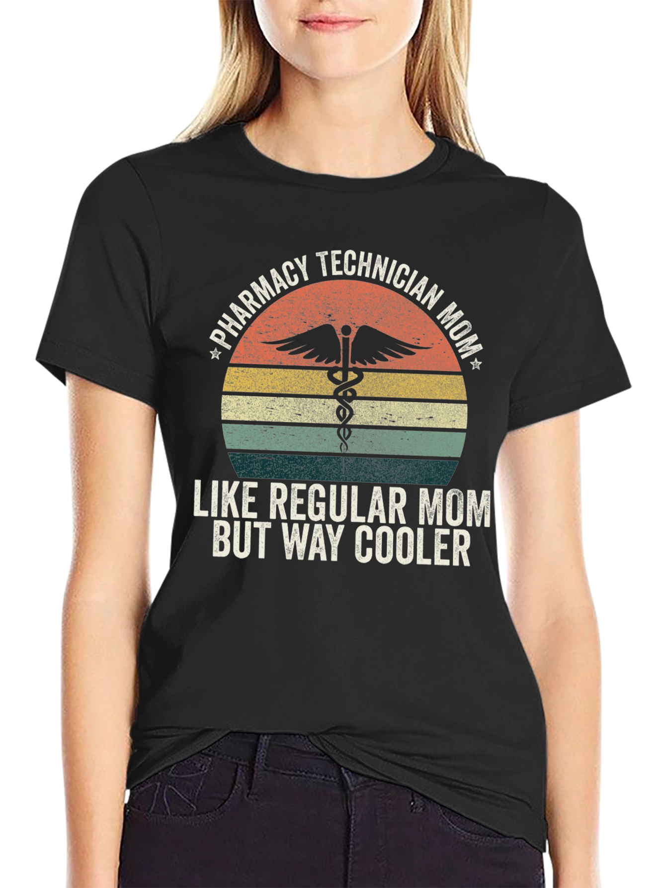 Pharmacy Technician Mom Graphic T-Shirt