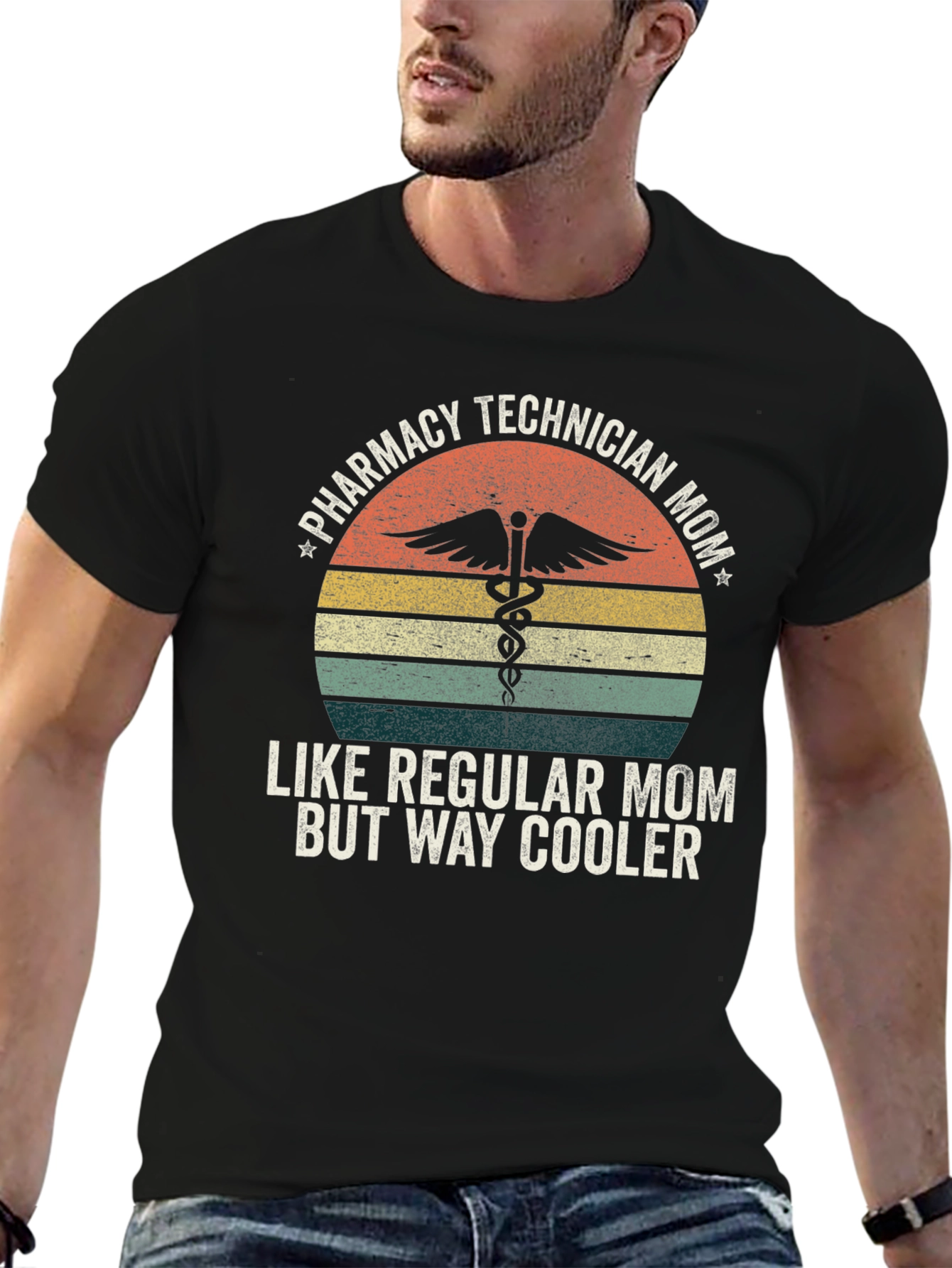 Pharmacy Technician Mom Graphic T-Shirt