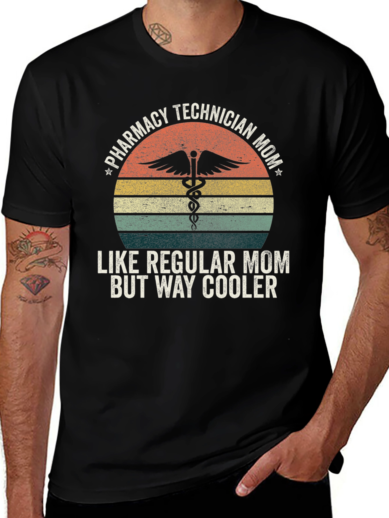 Pharmacy Technician Mom Graphic T-Shirt