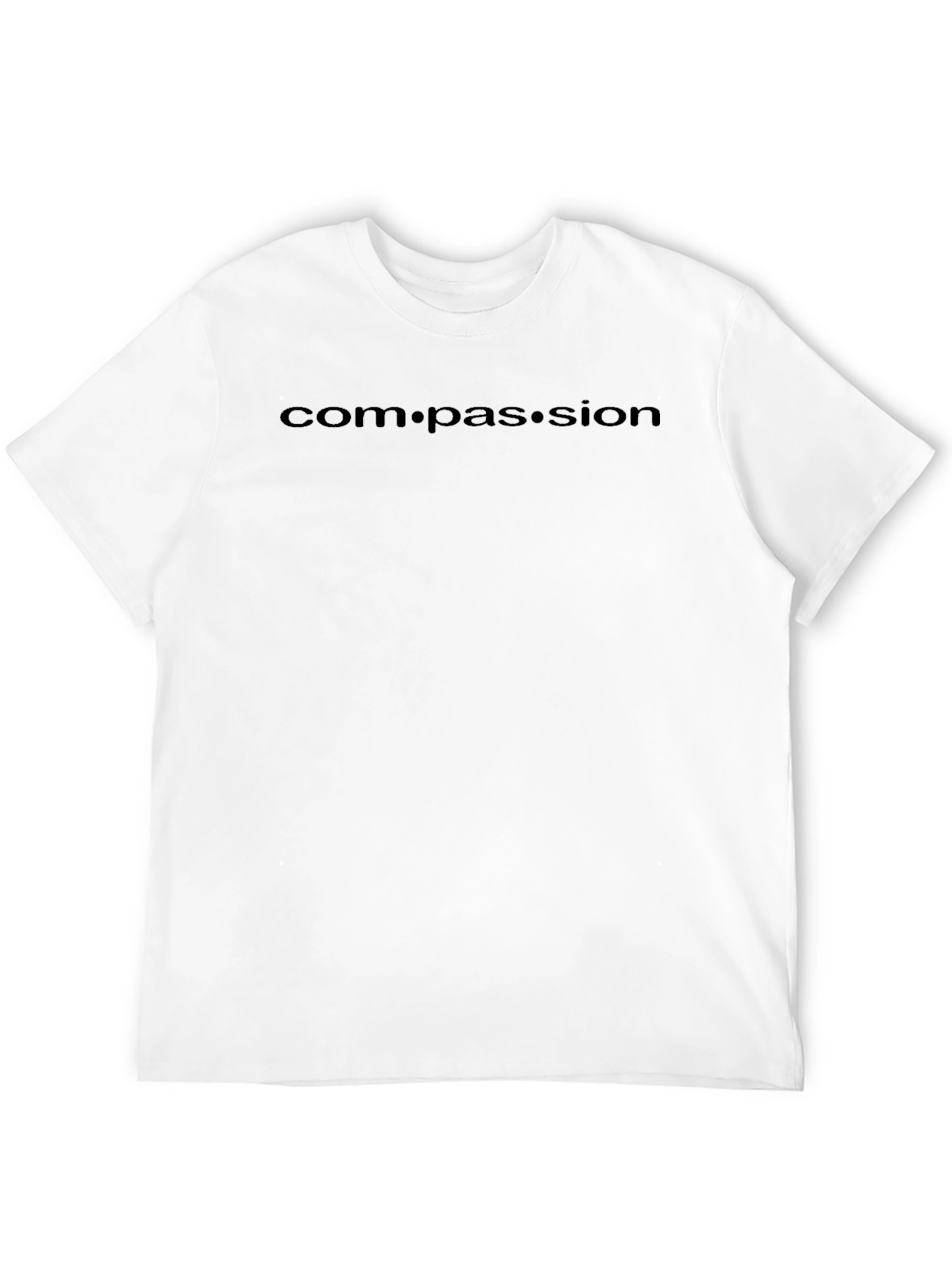 Compassion Black Crew Neck T-Shirt