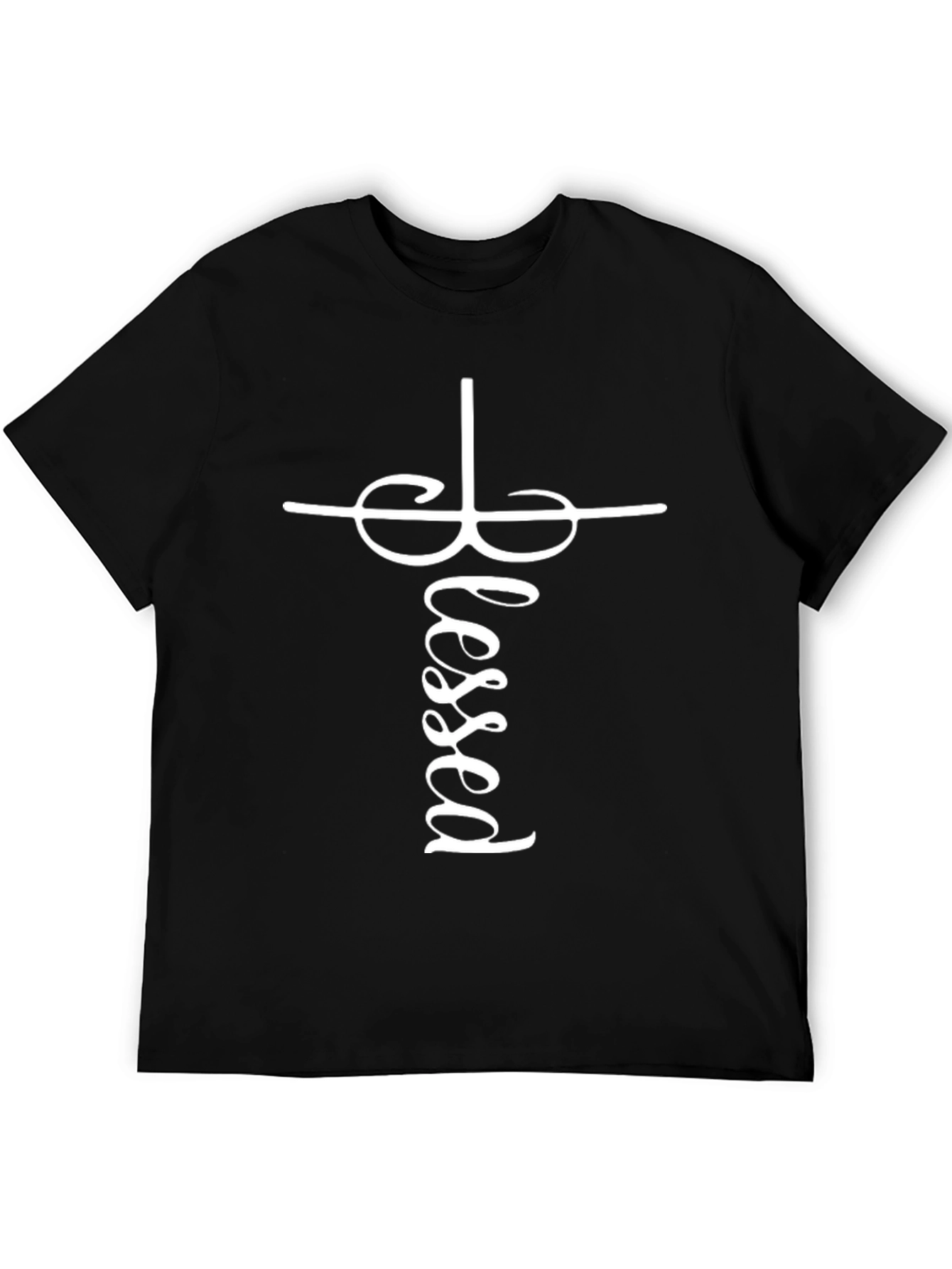 Blessed Cross Graphic Tee - Stylish Christian Apparel