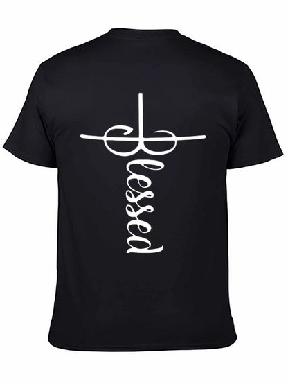 Blessed Cross Graphic Tee - Stylish Christian Apparel